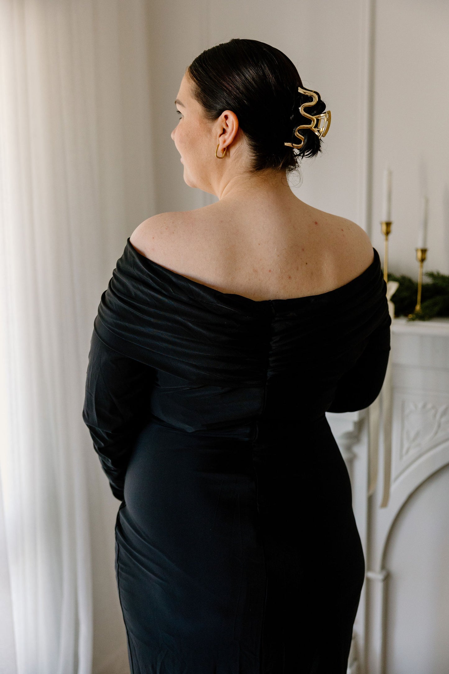 'Elora' Black Dress